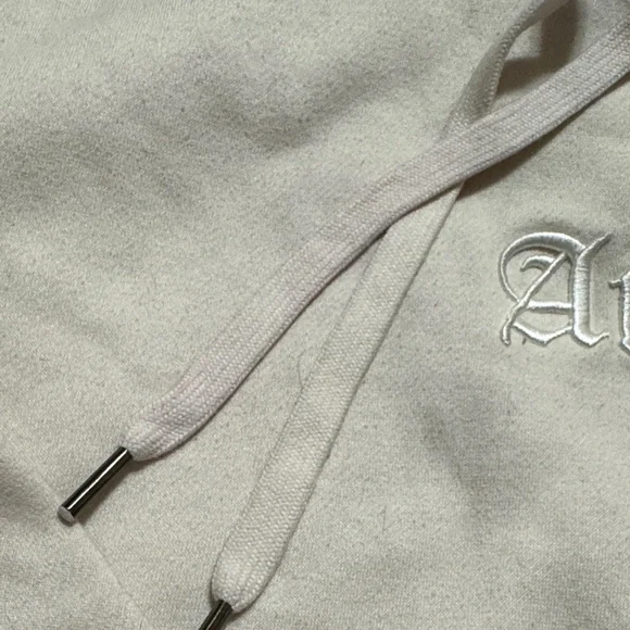 Streetwear Society Cream Hoodie with 'Angel' Script - Picture 3 of 4